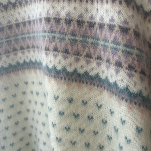 Contessina | Vintage Cream and Pastel Sweater -L - Picture 6 of 8